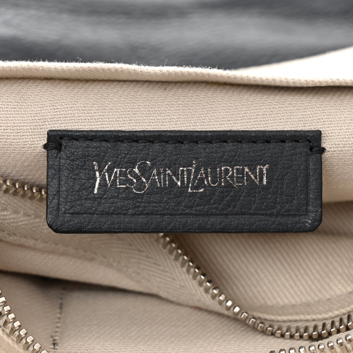 Calfskin Canvas Large Muse Two Grey