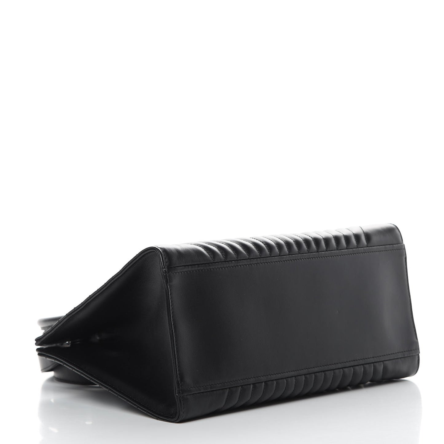 Soft Calfskin Impunture Diagramme Tote Black