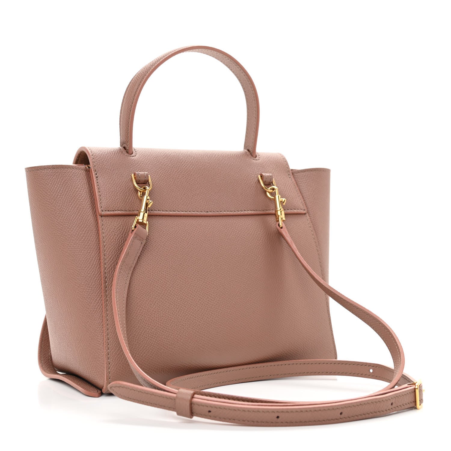 Celine Grained Calfskin Nano Belt Bag Antique Rose 3 of 8