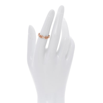 Hermes 18K Rose Gold PM Chaine d'Ancre Enchainee Ring 52 6 2 of 5