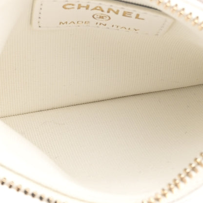 Chanel Mesh Shiny Lambskin Chain Hobo White 7 of 13