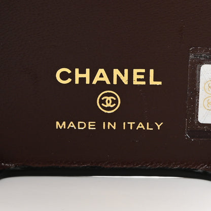 Chanel Lambskin Quilted Pearl Crush iPhone XII Pro Holder With Chain Black 4 of 6