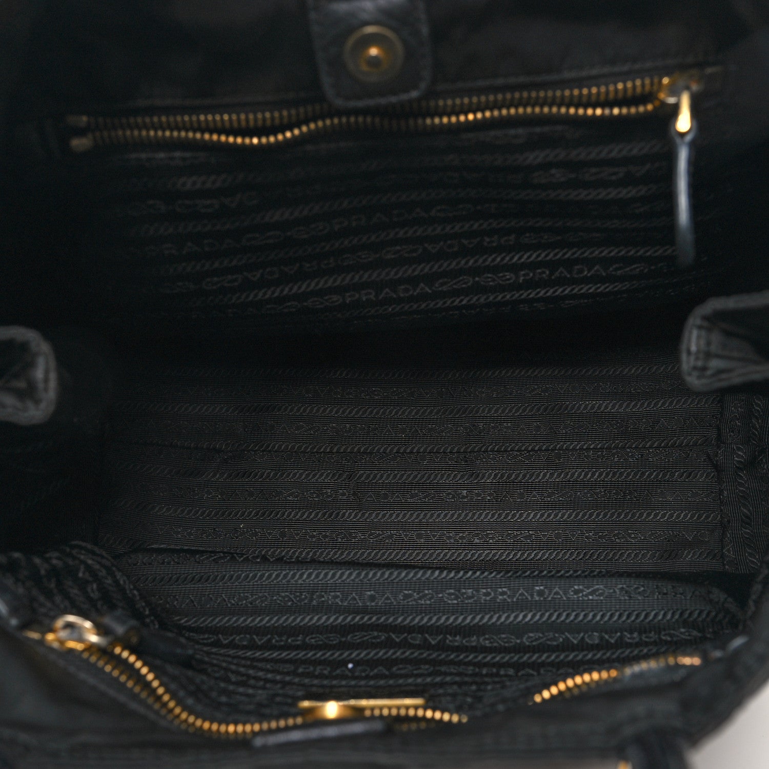 Prada Tessuto Nylon Shopping Tote Black 5 of 17