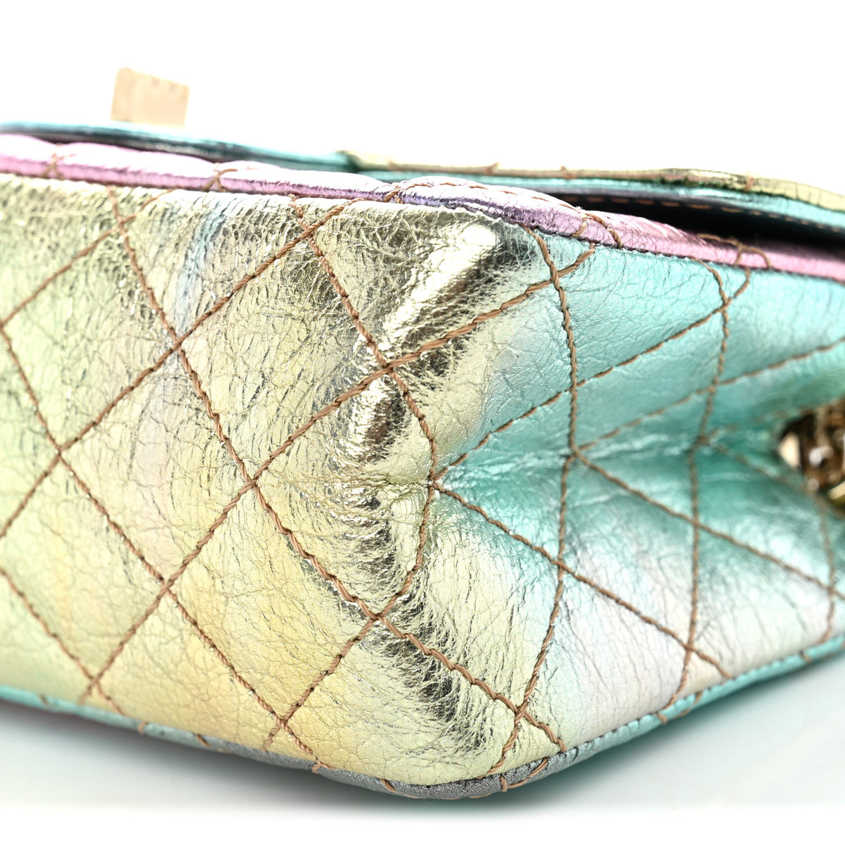 Chanel Metallic Goatskin Quilted Mini 2.55 Reissue Flap Multicolor 10 of 10
