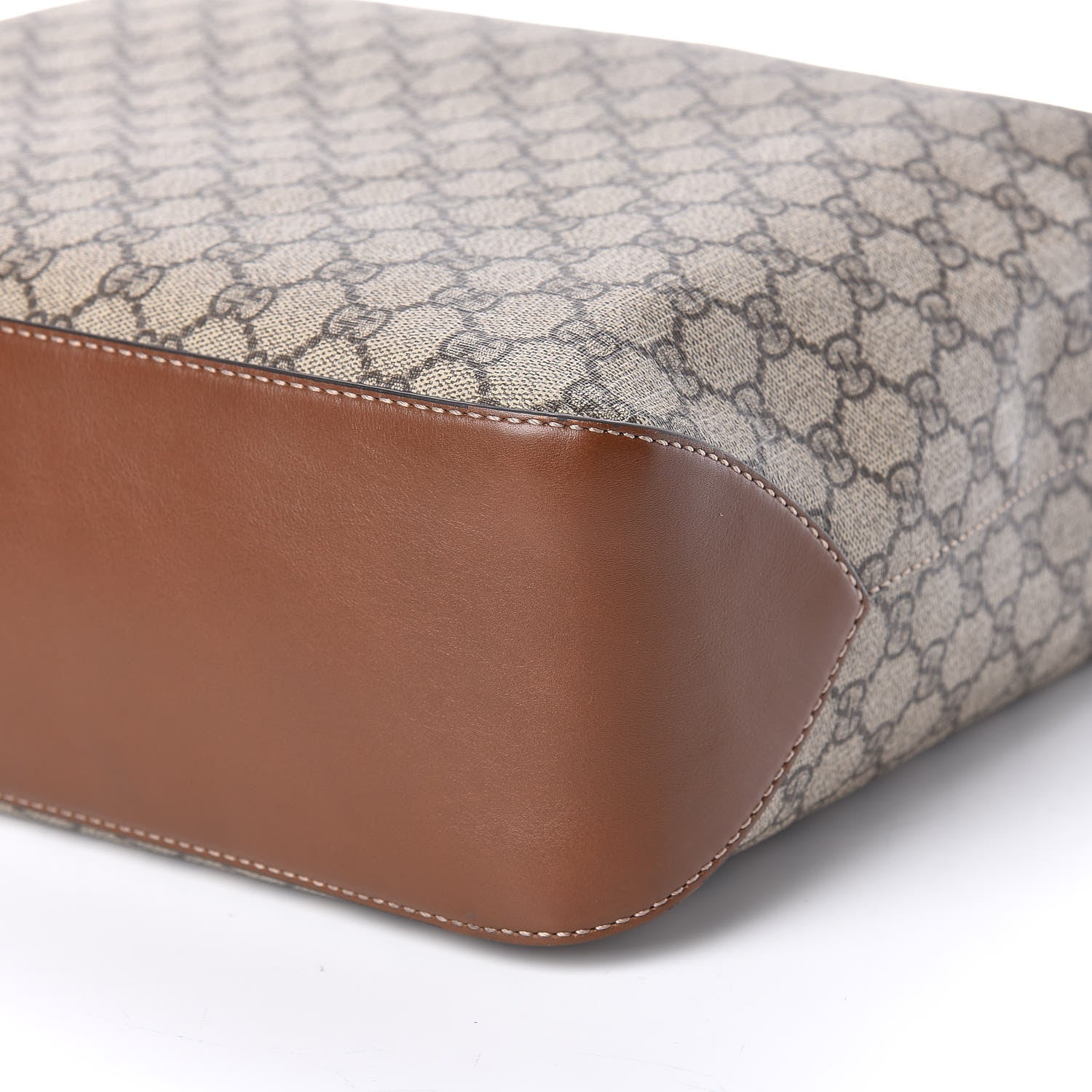 Gucci GG Supreme Monogram Large Linea A Hobo Light Brown 7 of 11