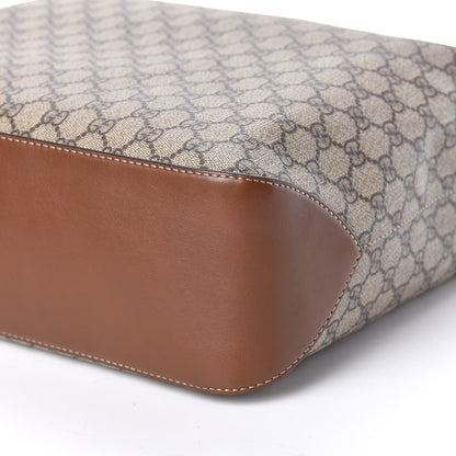Gucci GG Supreme Monogram Large Linea A Hobo Light Brown 7 of 11