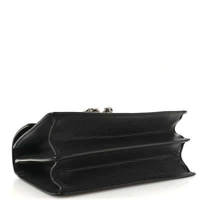 Gucci Dollar Calfskin Crystal Web Medium Dionysus Bamboo Top Handle Bag Black Black Diamond 4 of 11