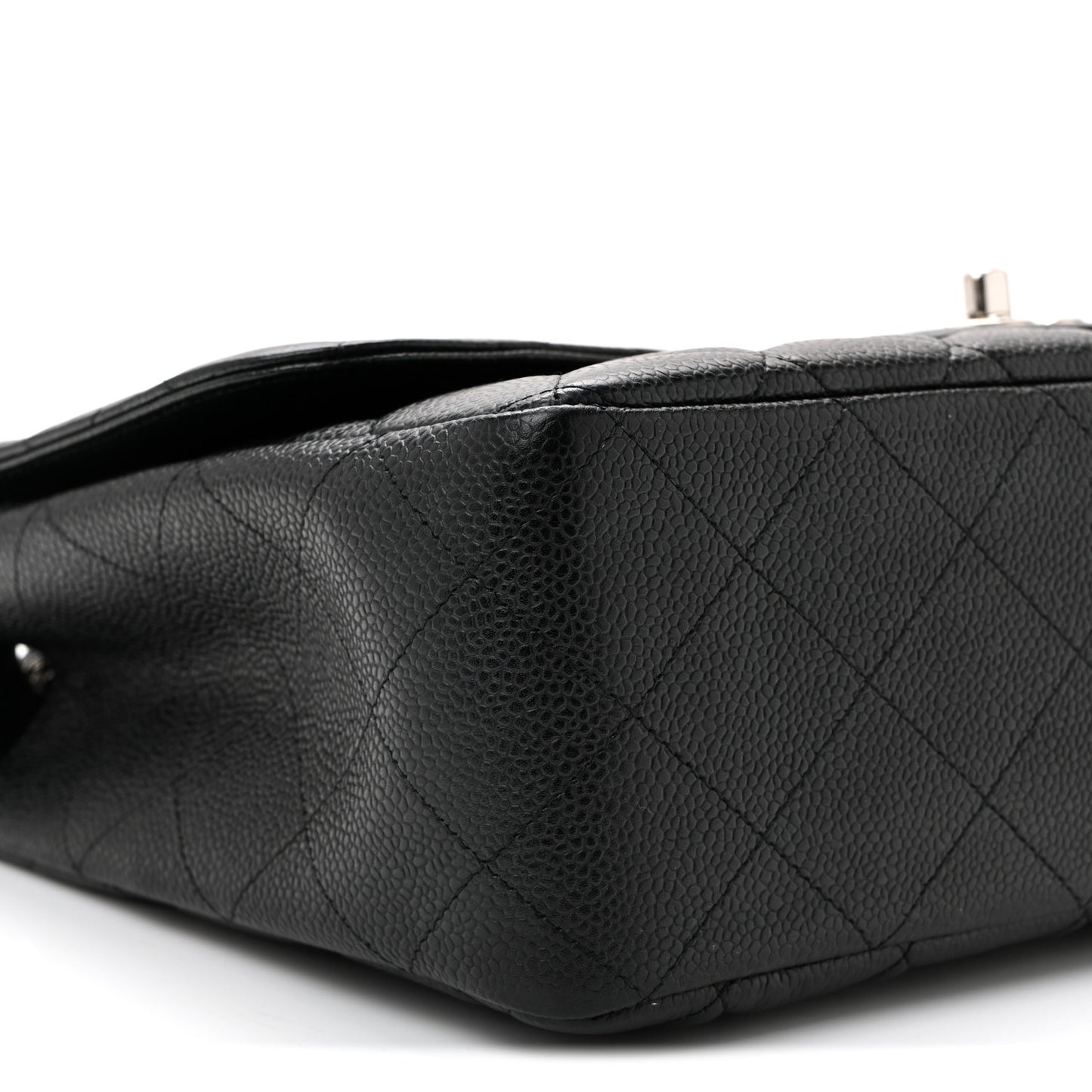 Caviar Quilted Jumbo Single Flap Black