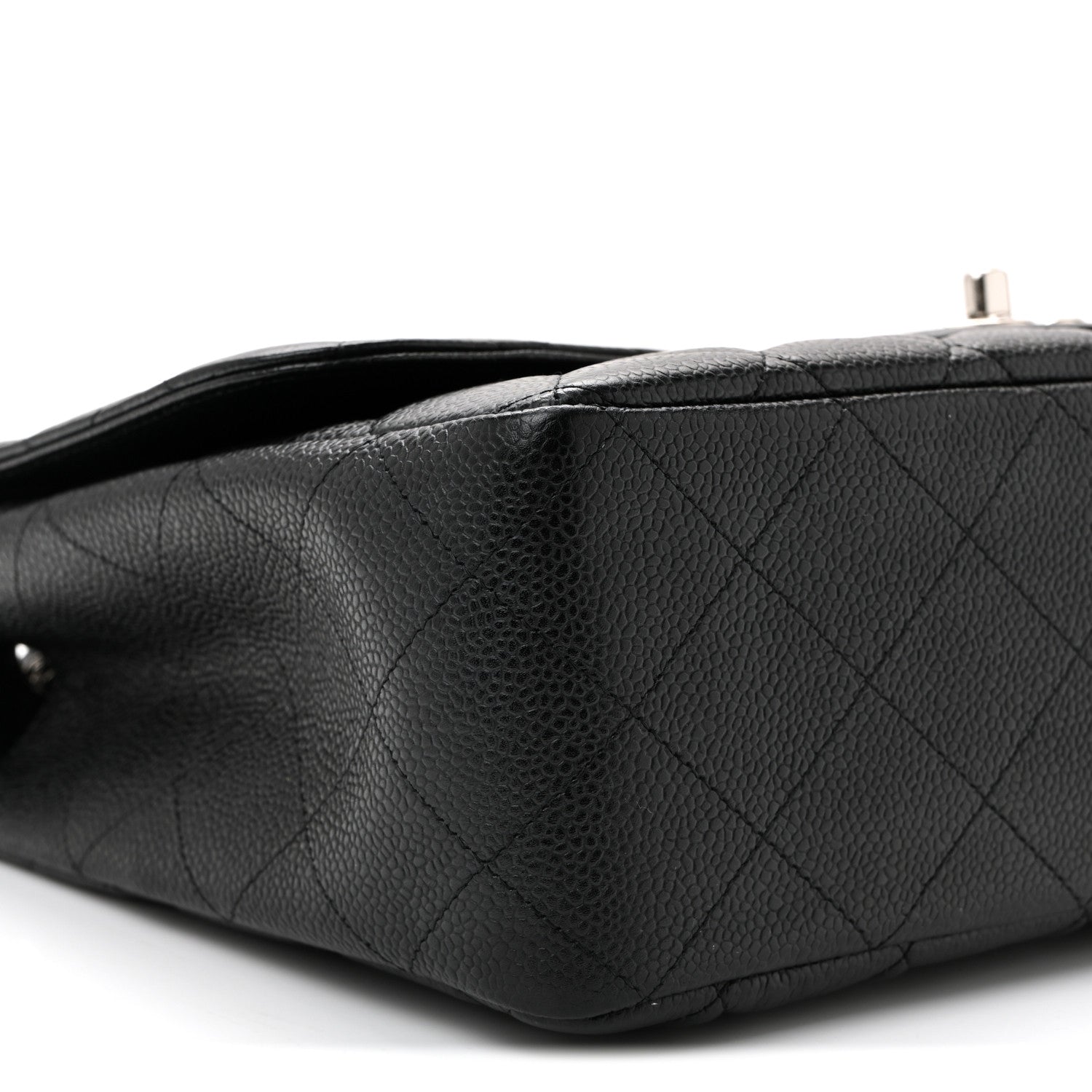 Chanel Caviar Quilted Jumbo Single Flap Black 9 of 10