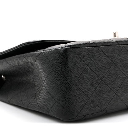 Chanel Caviar Quilted Jumbo Single Flap Black 9 of 10