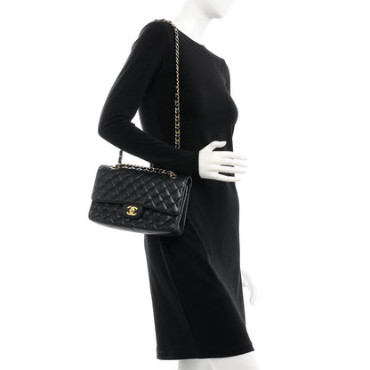 Chanel Caviar Quilted Medium Double Flap Black 3 of 10