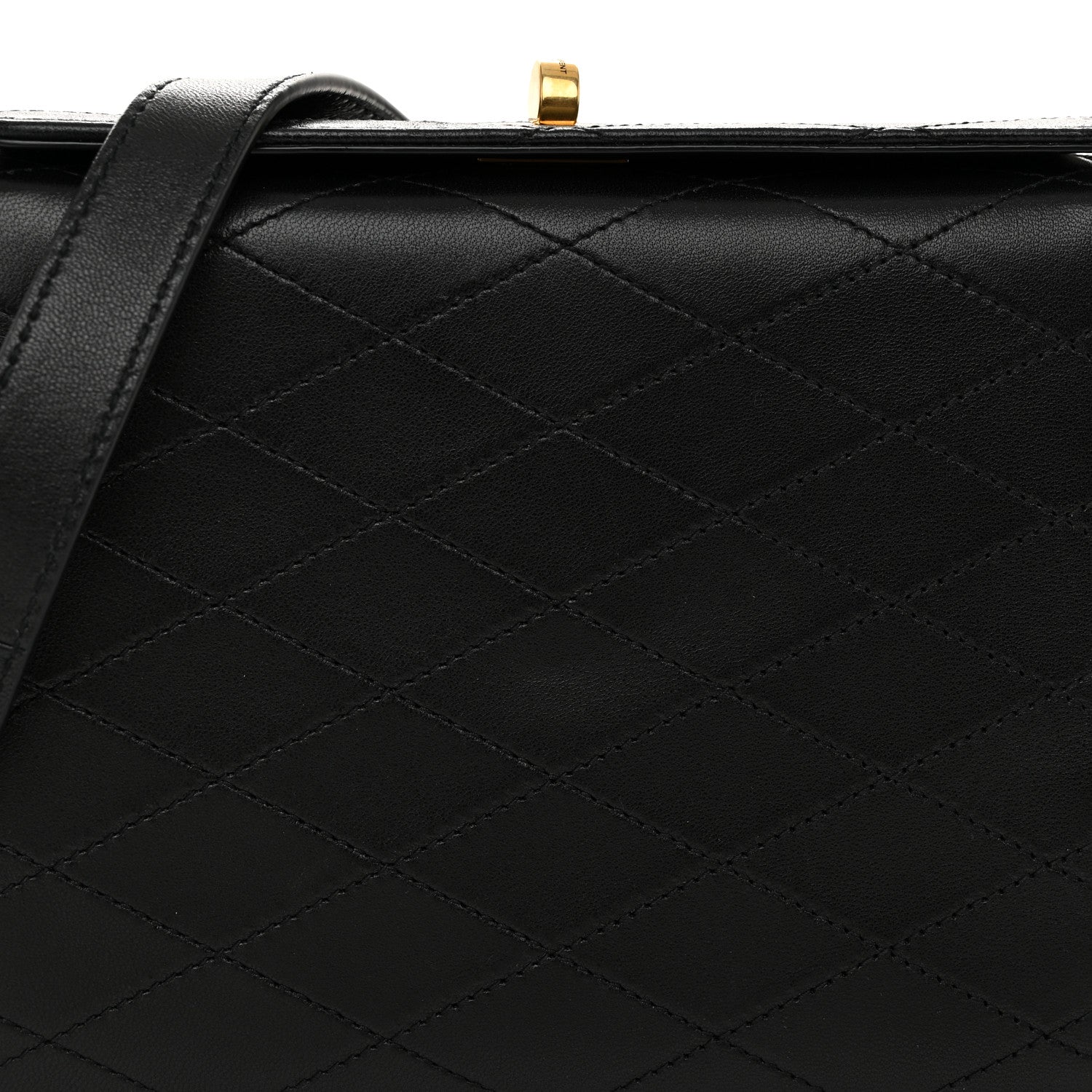 Saint Laurent Lambskin Quilted Mini Square Crossbody Black 8 of 10