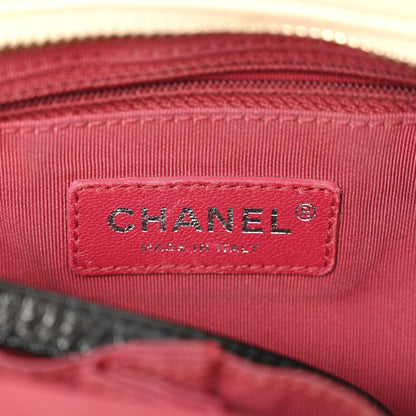 Chanel Aged Calfskin Quilted Medium Gabrielle Hobo Beige Black 6 of 12