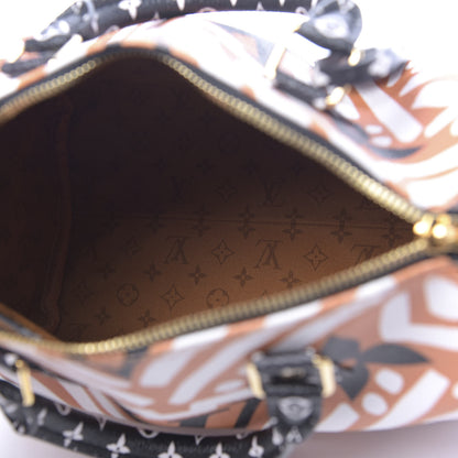 Louis Vuitton Monogram Giant Crafty Speedy Bandouliere 25 Creme Caramel 5 of 9