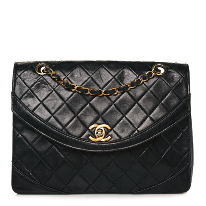 Chanel Lambskin Quilted Medium Single Flap Black 1 of 17