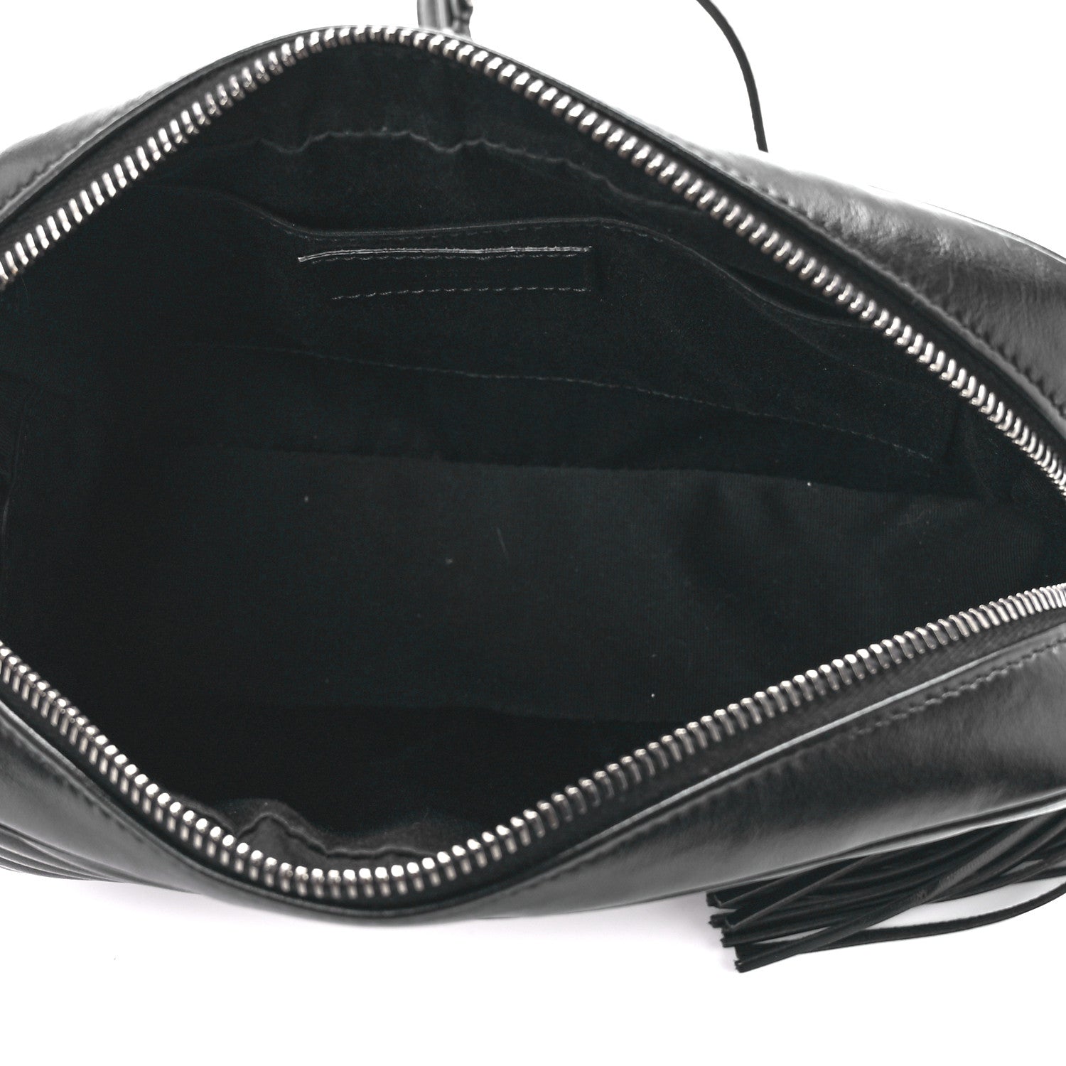Saint Laurent Calfskin Matelasse Monogram Lou Camera Bag Black 5 of 11
