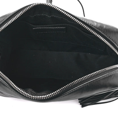 Saint Laurent Calfskin Matelasse Monogram Lou Camera Bag Black 5 of 11