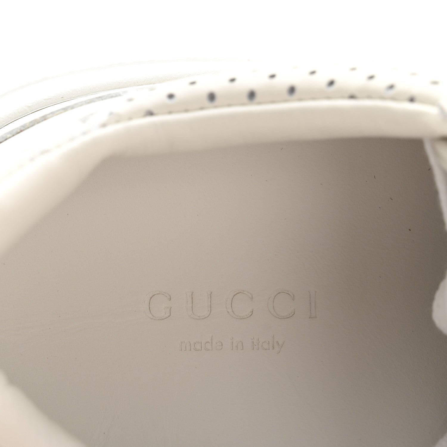 Gucci Calfskin GG Tennis Embossed Perforated Womens Platform 55mm Sneakers 37 Great White 8 of 11