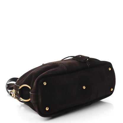 Saint Laurent Suede Large Muse Brown 4 of 9