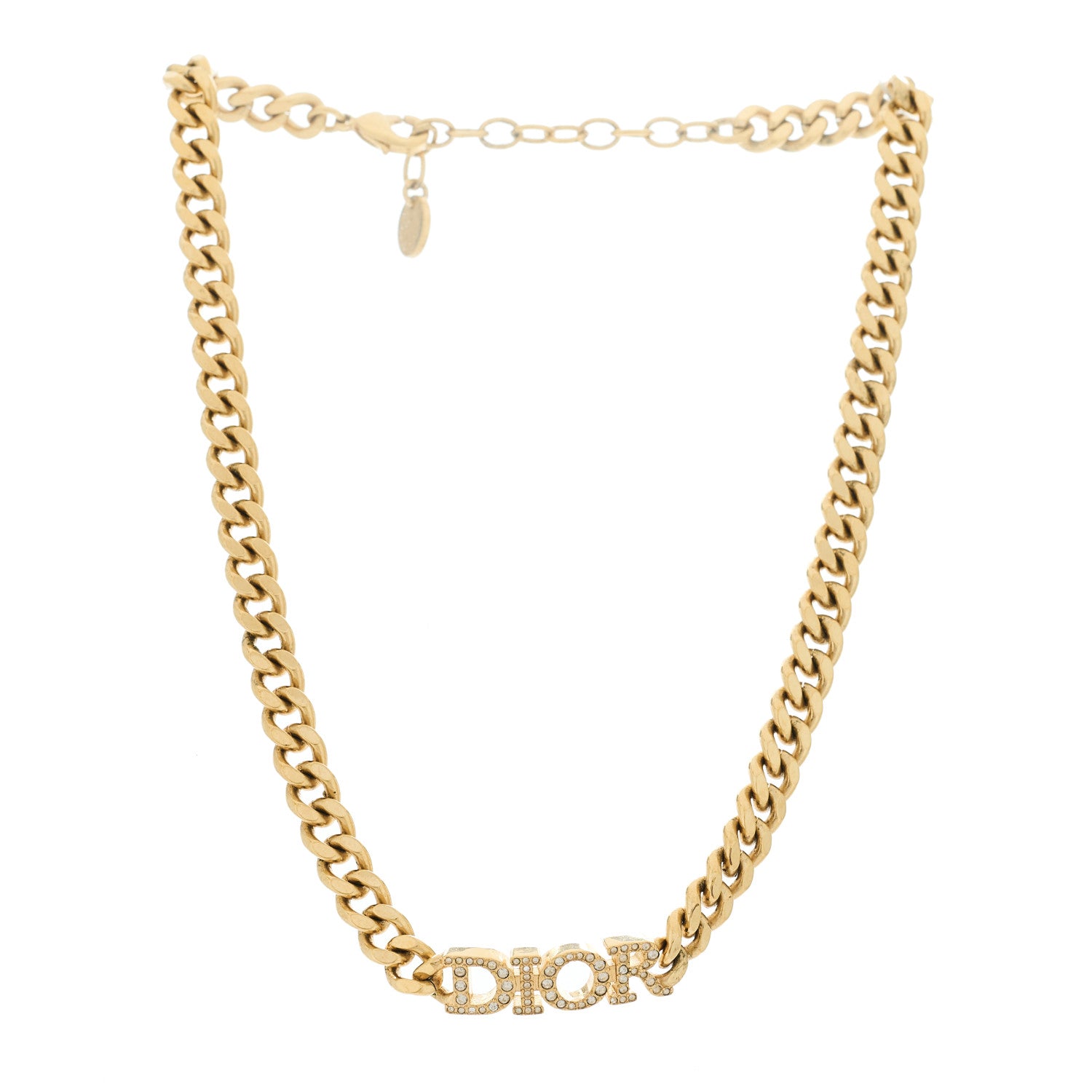 Christian Dior Metal Crystal Dio(r)evolution Choker Gold 3 of 6