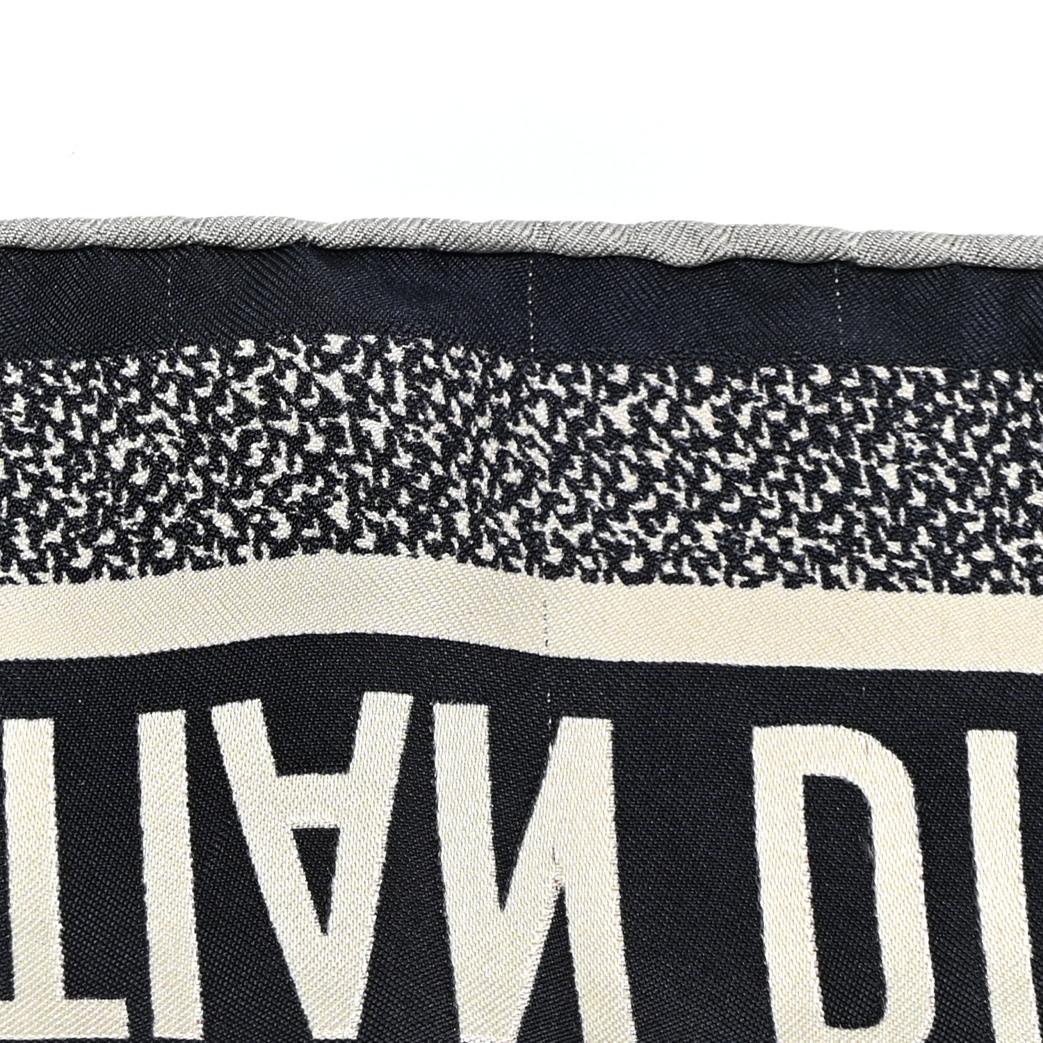 Christian Dior Silk Oblique Diortwin Square Scarf 90 Burgundy Navy Blue 7 of 9