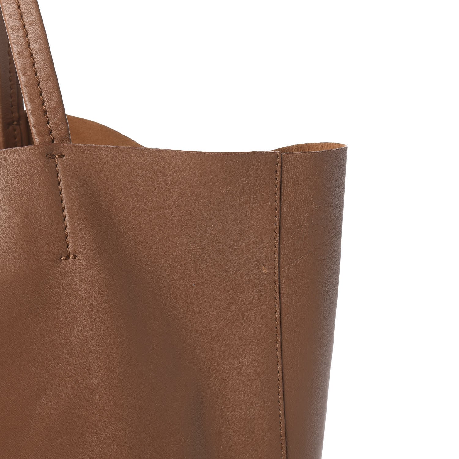Celine Lambskin Vertical Cabas Beige Brown 11 of 21