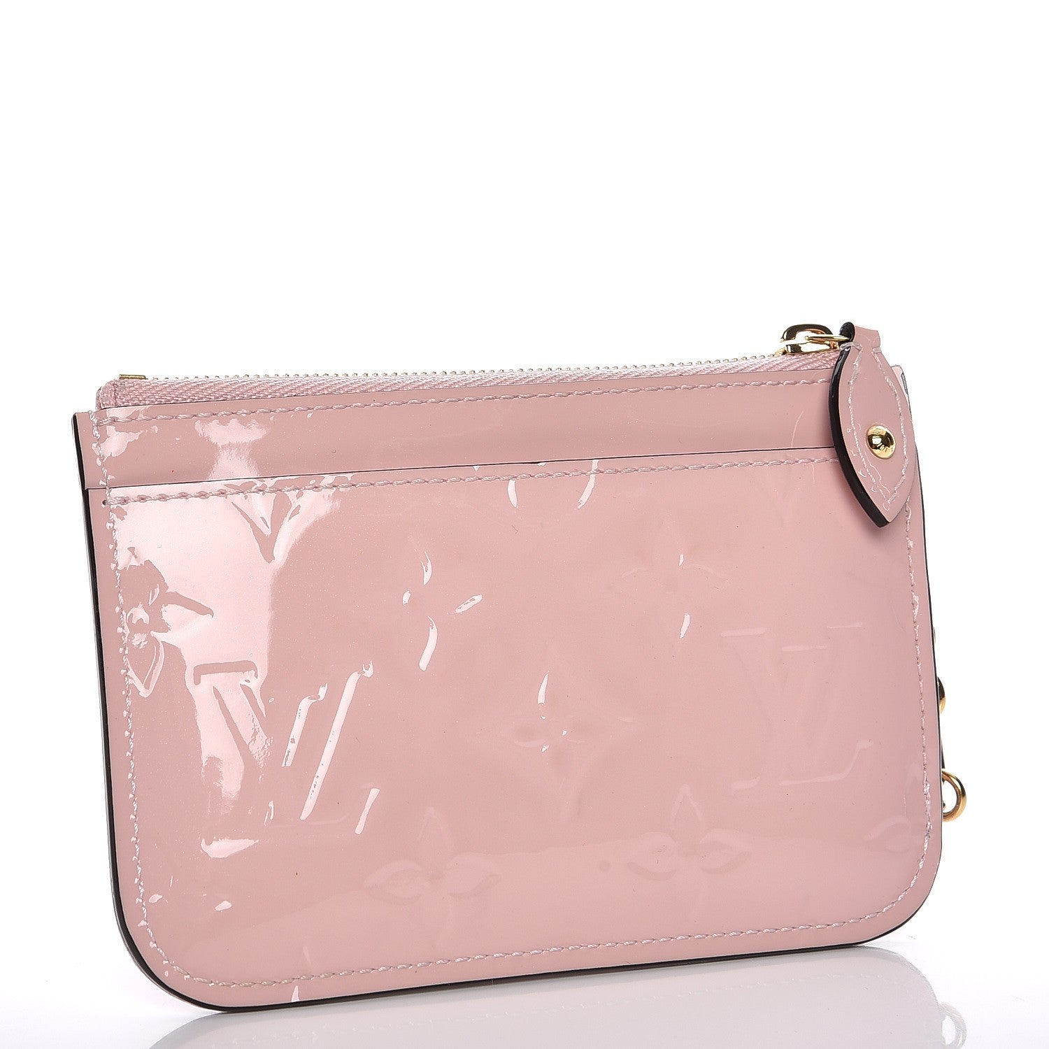 Louis Vuitton Vernis Key Pouch Rose Ballerine 3 of 7