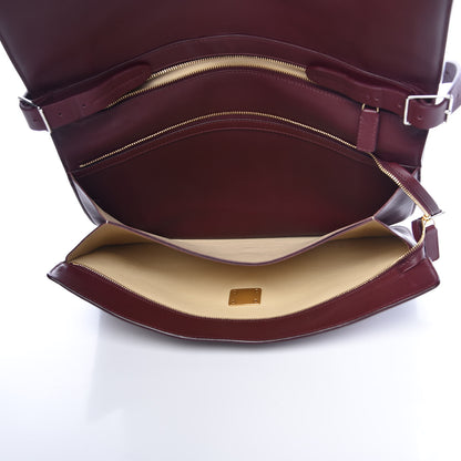 Celine Calfskin Blade Flap Burgundy 5 of 10