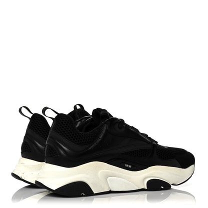 Christian Dior Technical Mesh Calfskin Mens B22 Sneakers 43 Black 4 of 14