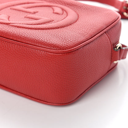 Gucci Pebbled Calfskin Small Soho Disco Bag Tabasco Red 7 of 7