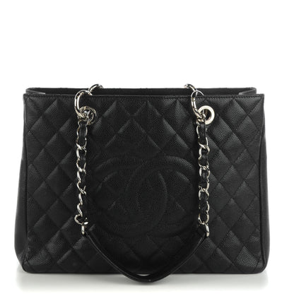Chanel Caviar Quilted Grand Shopping Tote GST Black 1 of 7