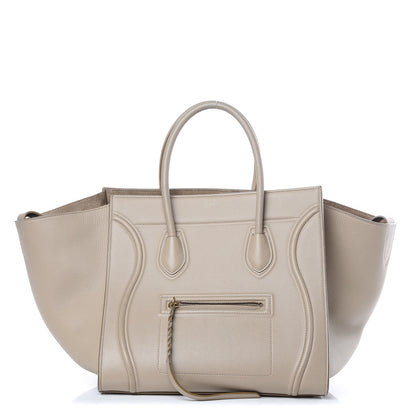 Celine Supple Calfskin Medium Phantom Luggage Beige 1 of 18