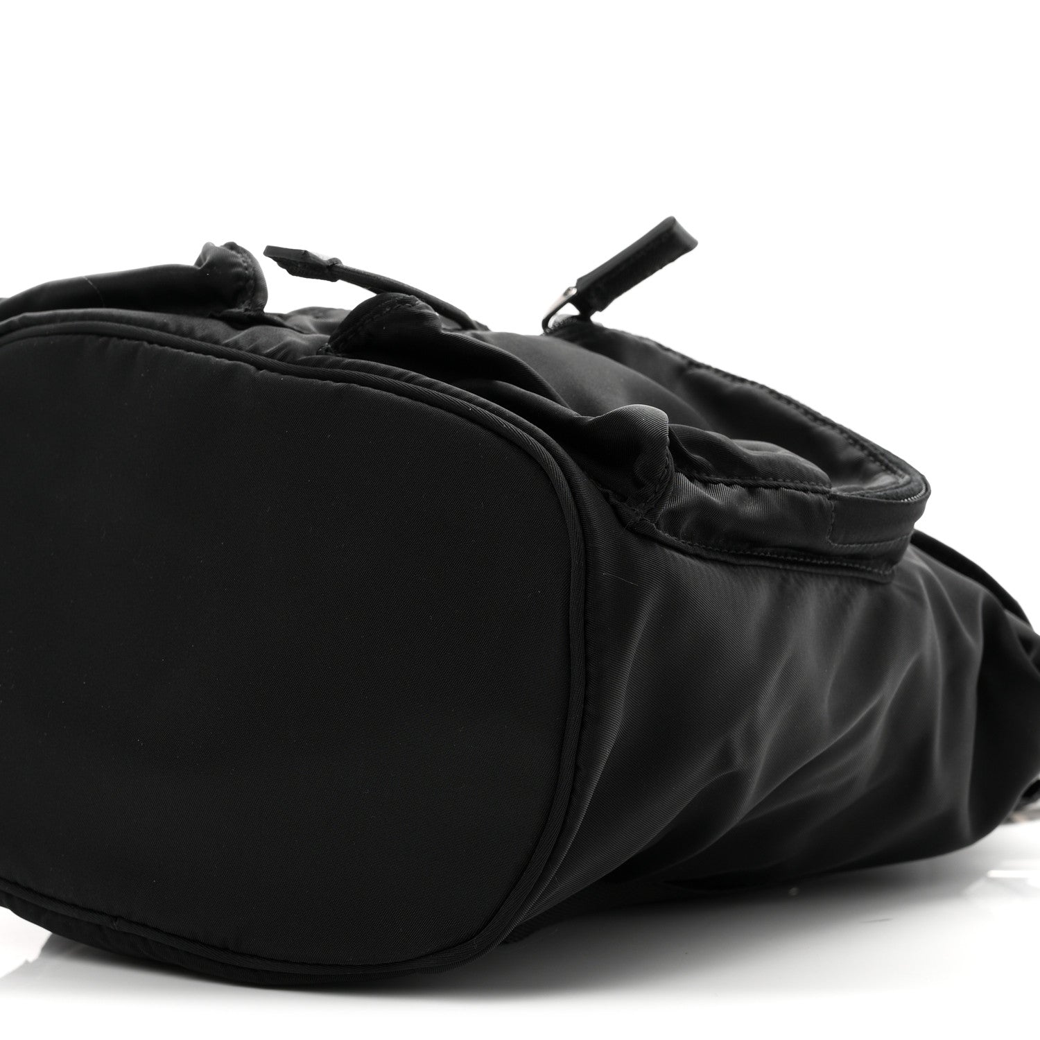 Prada Tessuto Nylon Vela Small Double Buckle Backpack Black 9 of 9