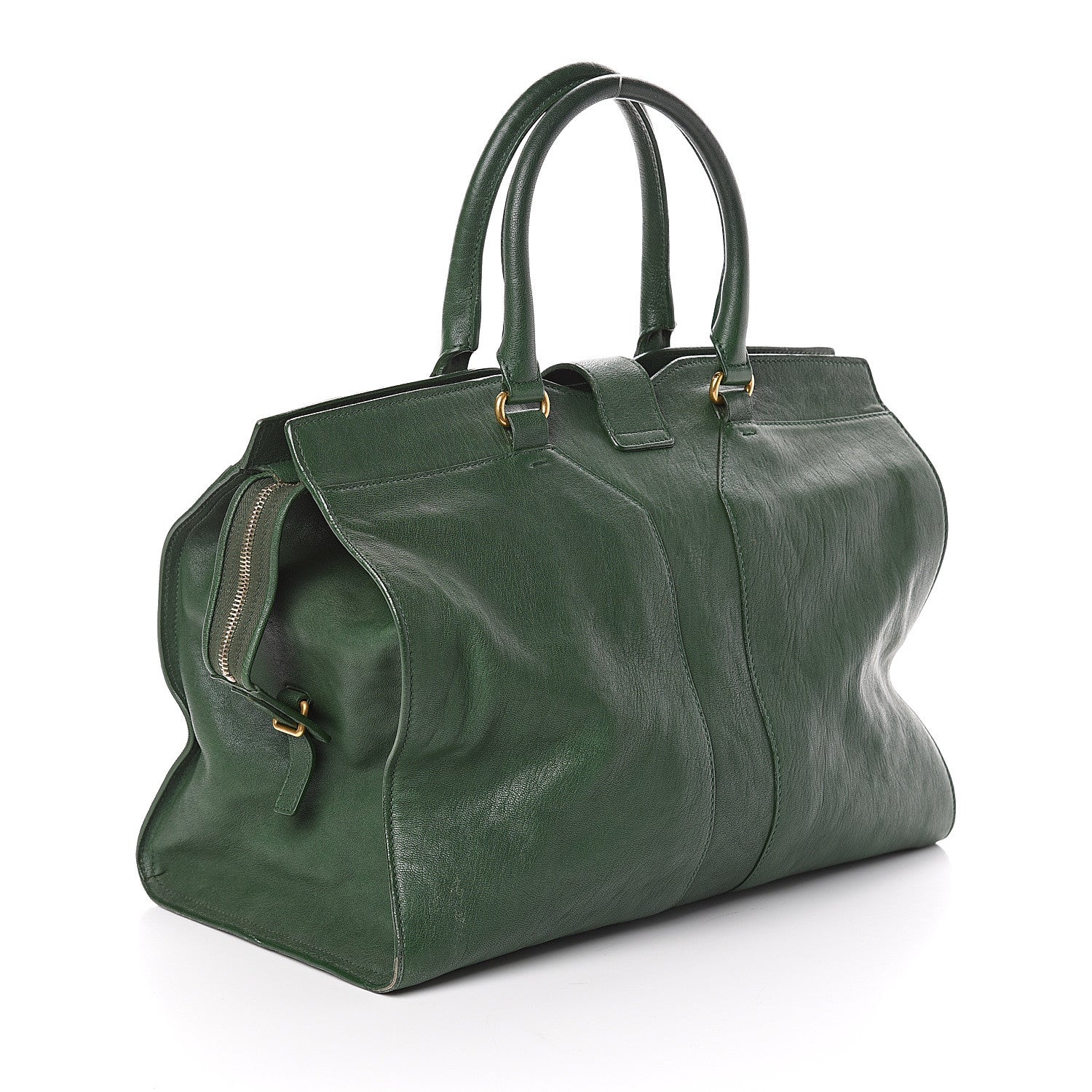 Saint Laurent Sheepskin Large Cabas ChYc Green 2 of 8