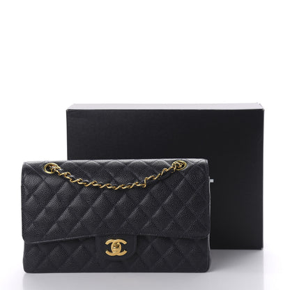 Chanel Caviar Quilted Medium Double Flap Navy 12 of 12