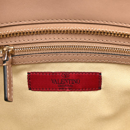 Valentino Garavani Vitello Rockstud Double Handle Tote Poudre 6 of 10