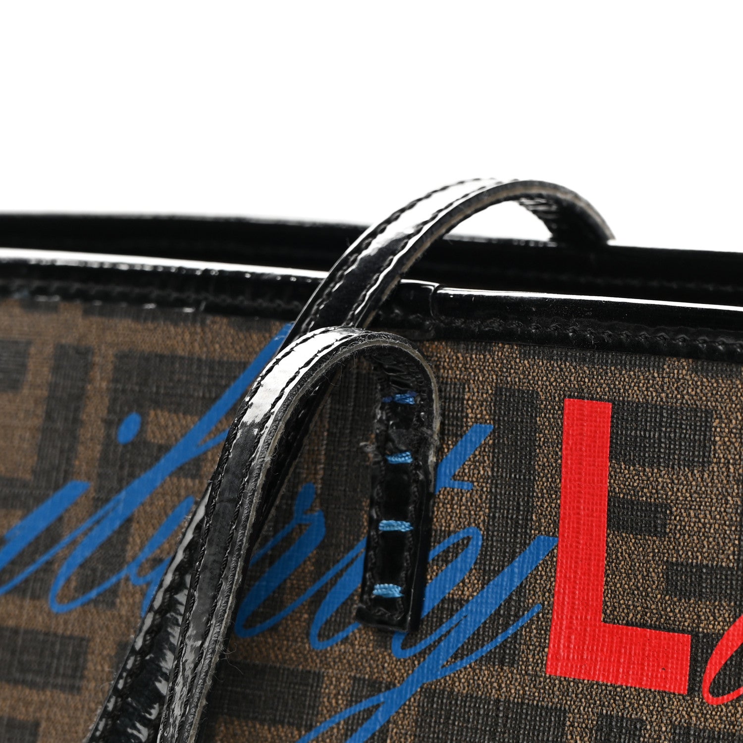 Fendi Zucca Love Life Liberty Medium Roll Tote Tobacco Multicolor 11 of 16