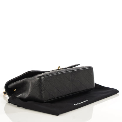 Chanel Caviar Quilted Jumbo Single Flap Black 4 of 8
