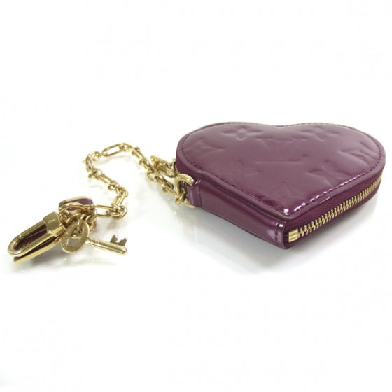 Louis Vuitton Vernis Heart Coin Purse Violet 4 of 7
