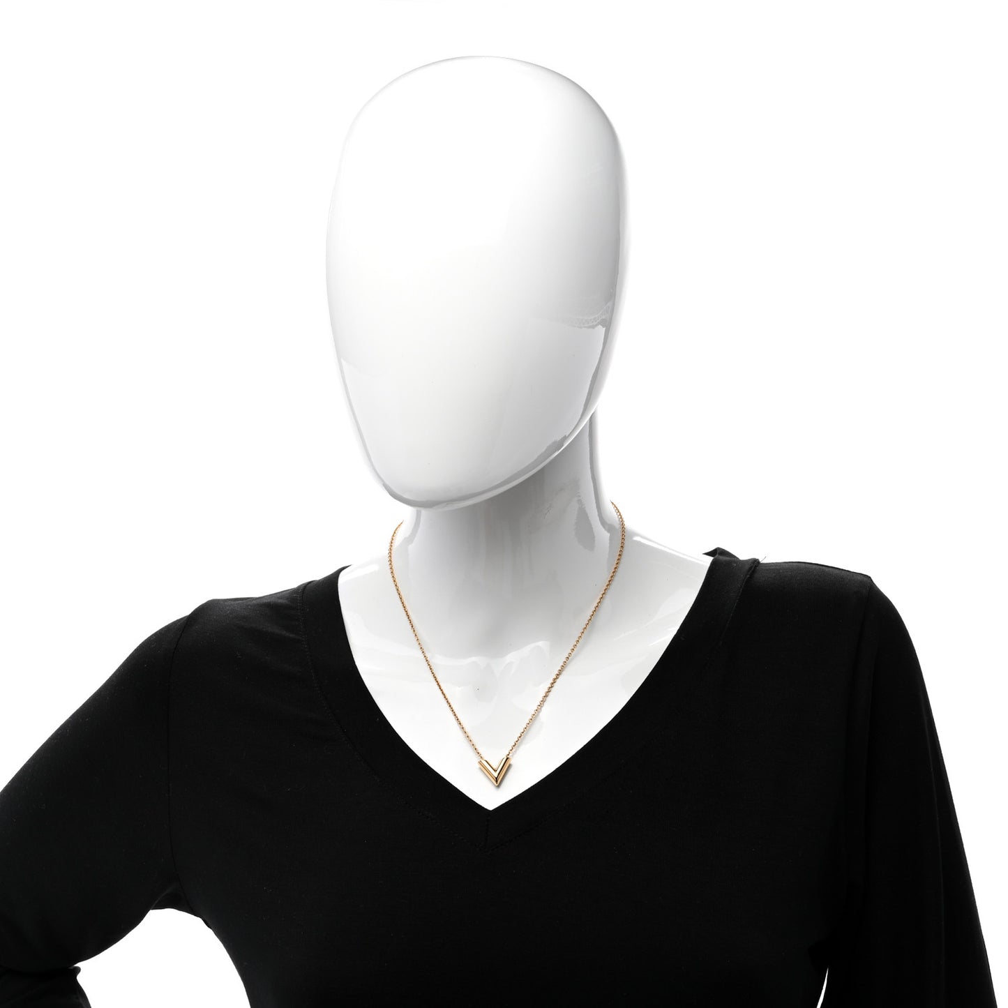 Essential V Necklace Gold