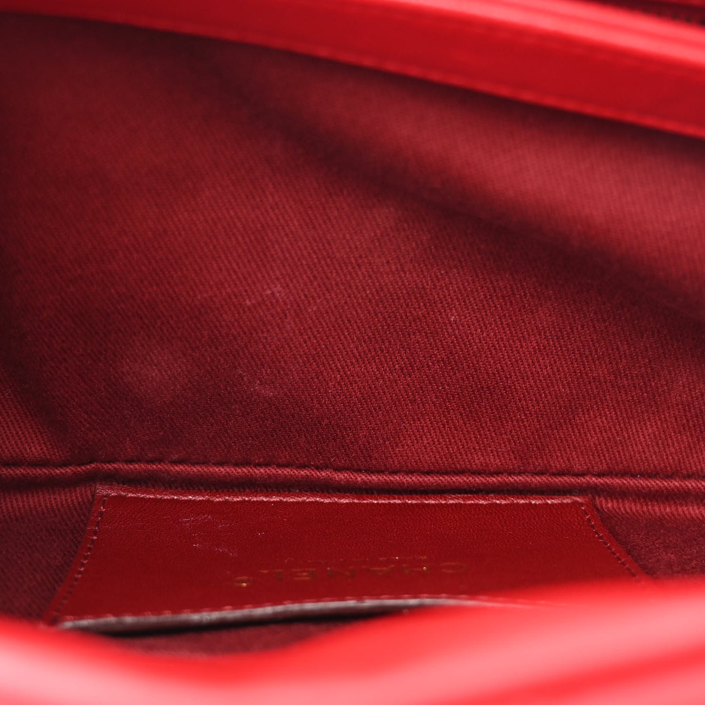 Lambskin Quilted Medium Just Mademoiselle Red