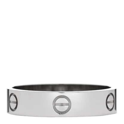 Cartier 18K White Gold 5.5mm LOVE Ring 69 12.75 3 of 5