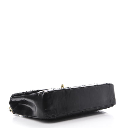 Chanel Glazed Calfskin Quilted Medium Single Flap Black 4 of 15