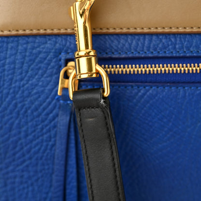 Celine Elephant Calfskin Mini Tri-Color Belt Bag Indigo 15 of 16