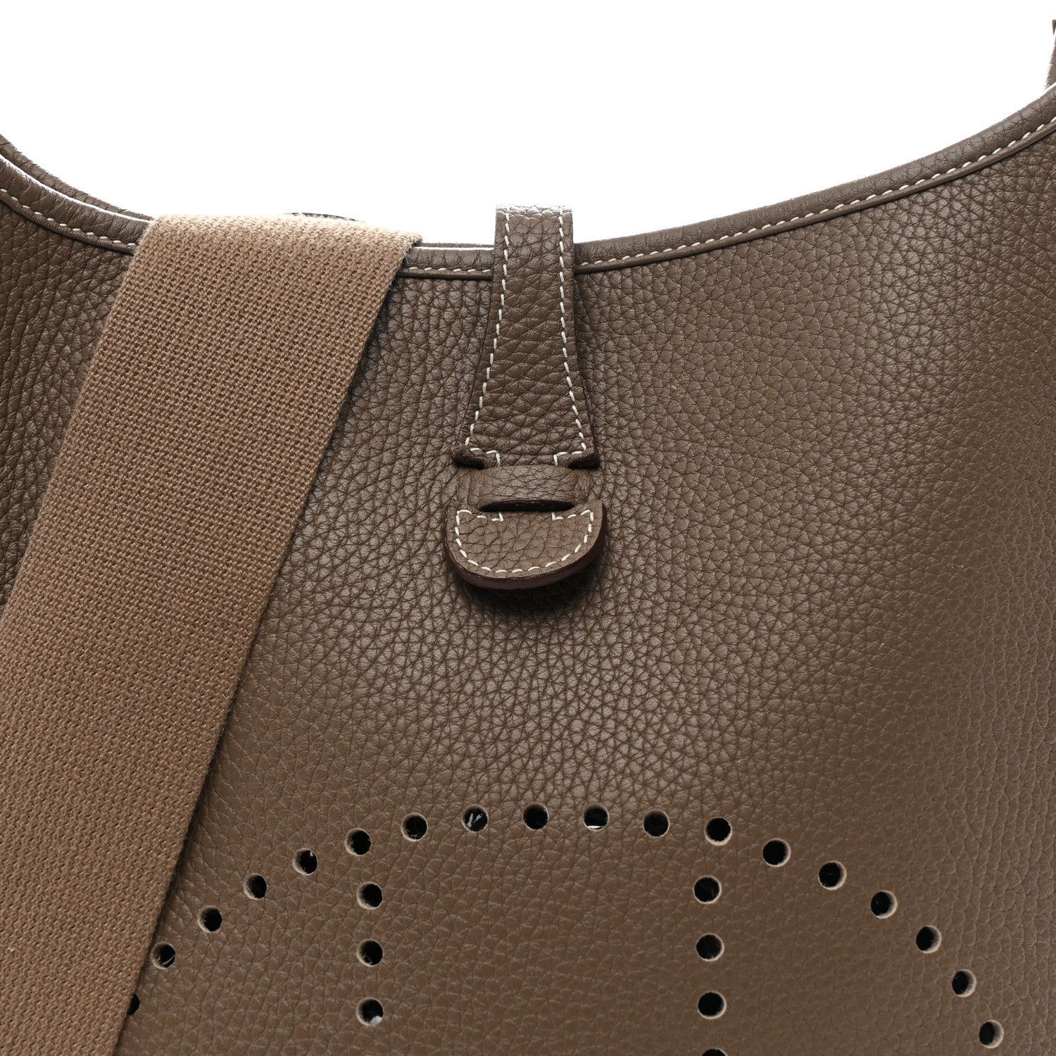 Hermes Taurillon Clemence EVELYNE III PM Etoupe 8 of 12