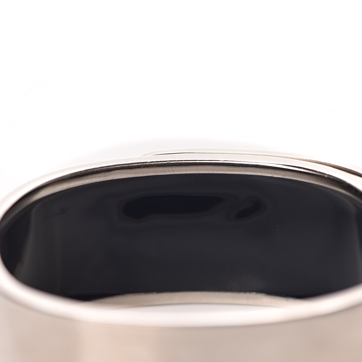 Metal Pearl CC Cuff Silver
