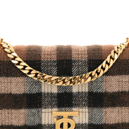 Burberry Check Cashmere Small Lola Bag Black 8 of 12