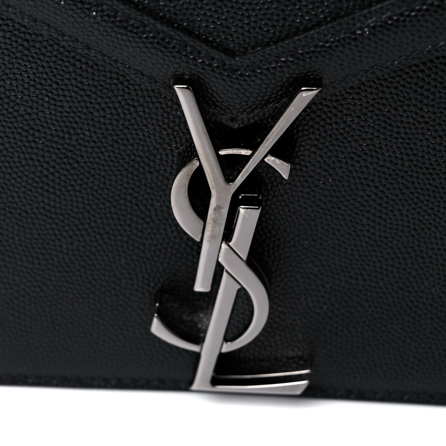 Saint Laurent Grain De Poudre Monogram Cassandra Clasp Bag Black 10 of 10