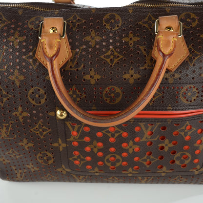 Louis Vuitton Monogram Perforated Speedy 30 Orange 9 of 9