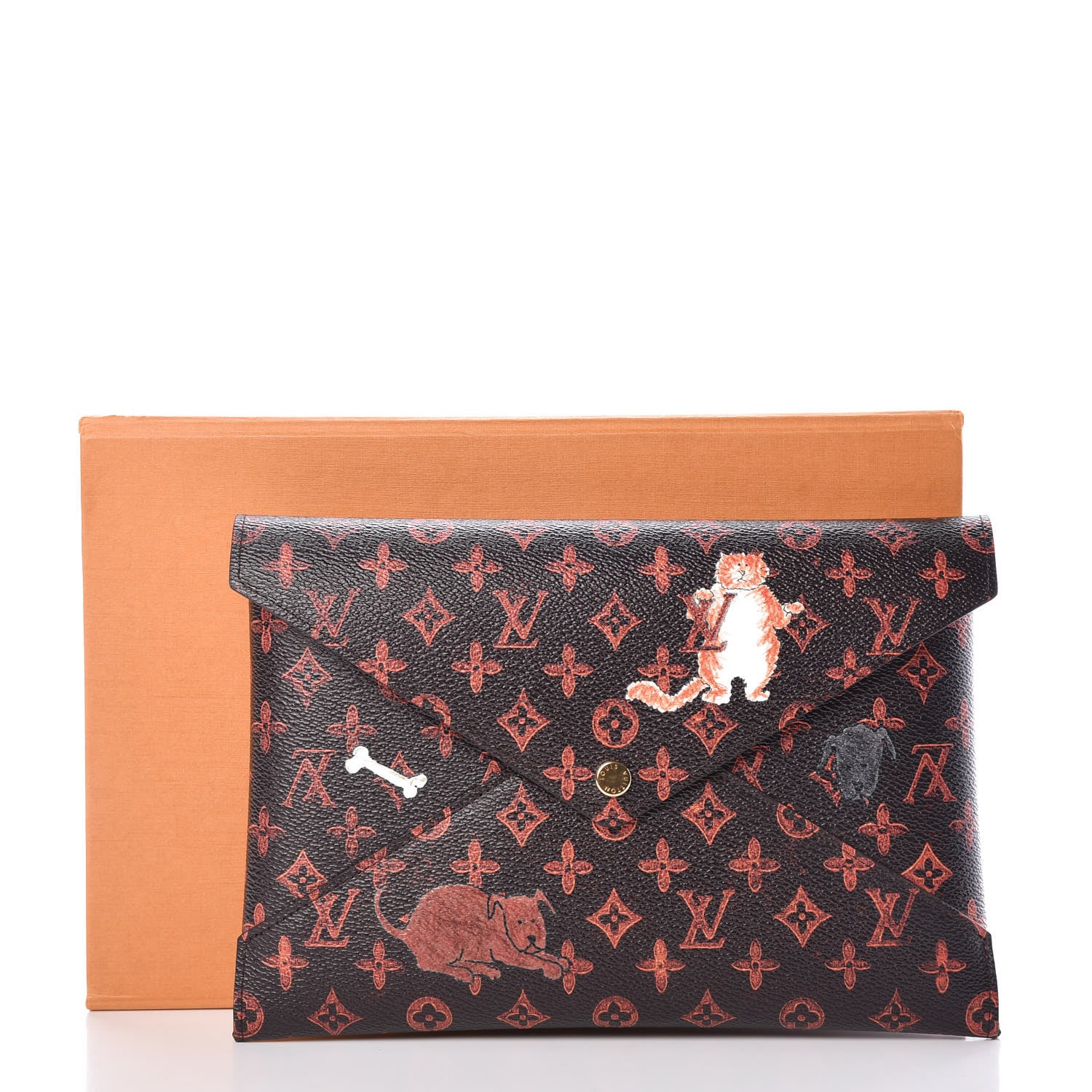 Louis Vuitton Catogram Large Kirigami Pochette Marron 7 of 7